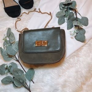 Olive green crossbody bag
